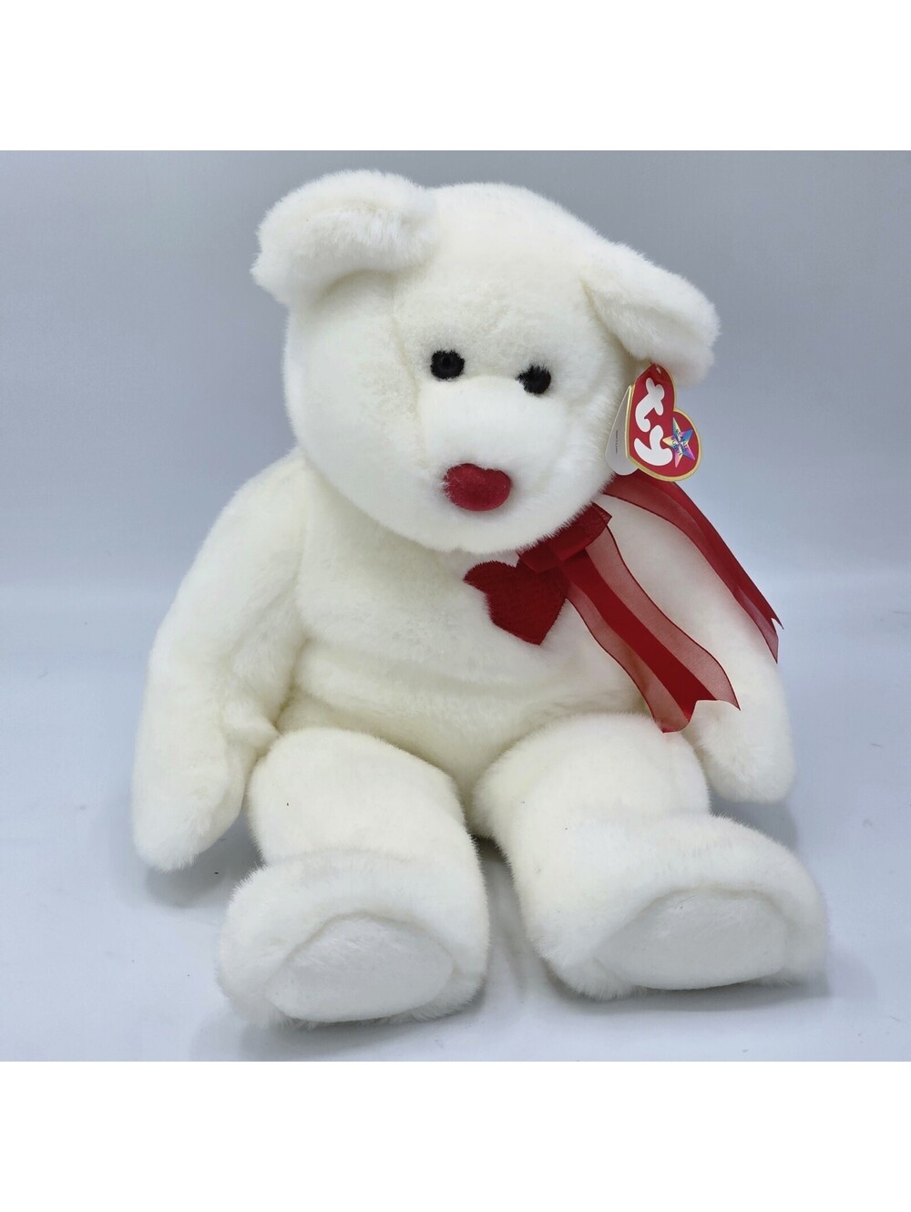 TY Valentino BEANIE Buddy Buddies Large Plush 1999 BEAR Vtg MWMT Mint Tag Teddy